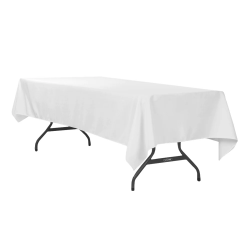 White disposable table cloth